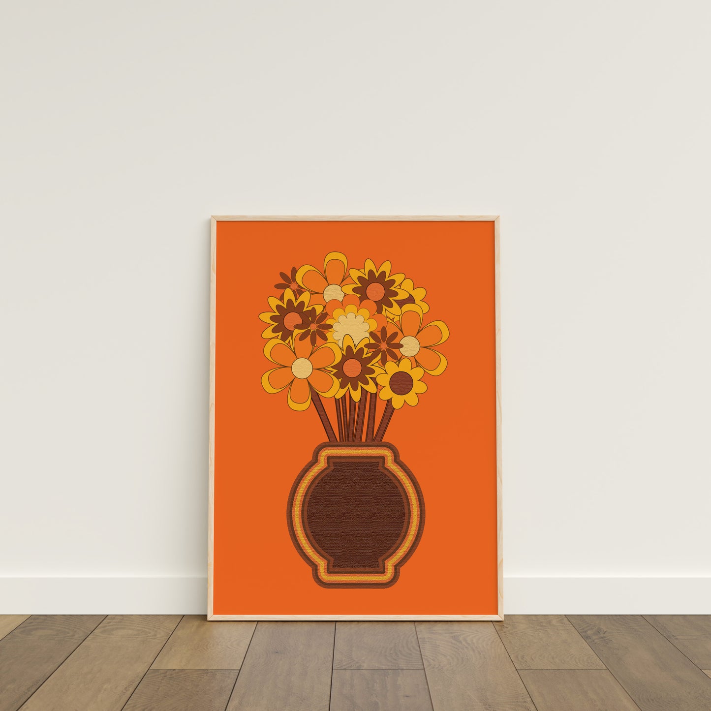 Orange Bouquet Print