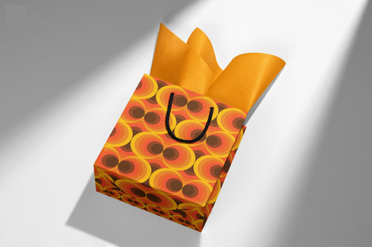 Orange Circles Gift Bag
