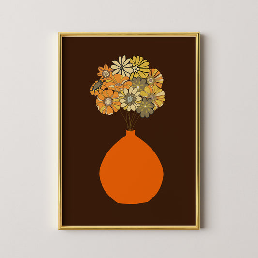 Orange Vase Print