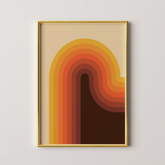 70's Wave Print