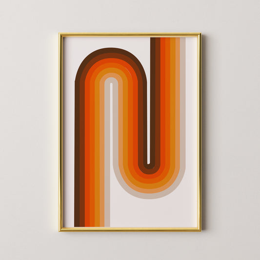 Retro Wave Print