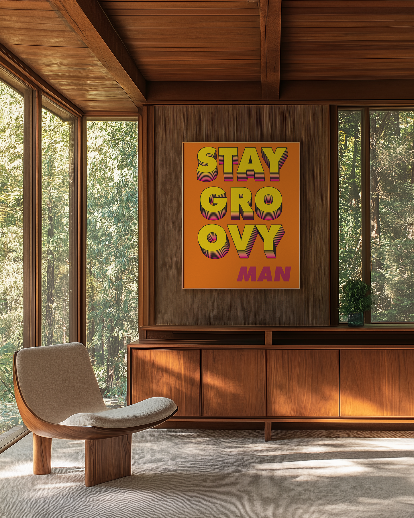 Stay Groovy Man Print
