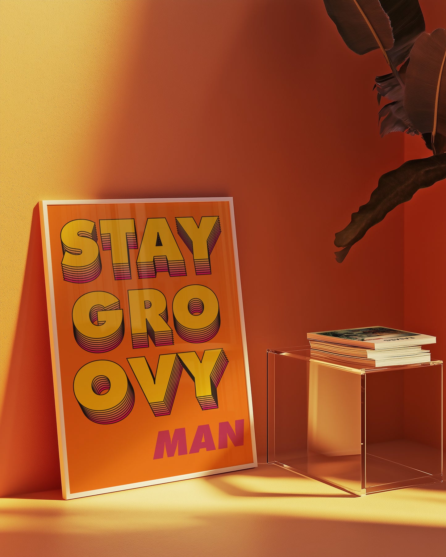 Stay Groovy Man Print