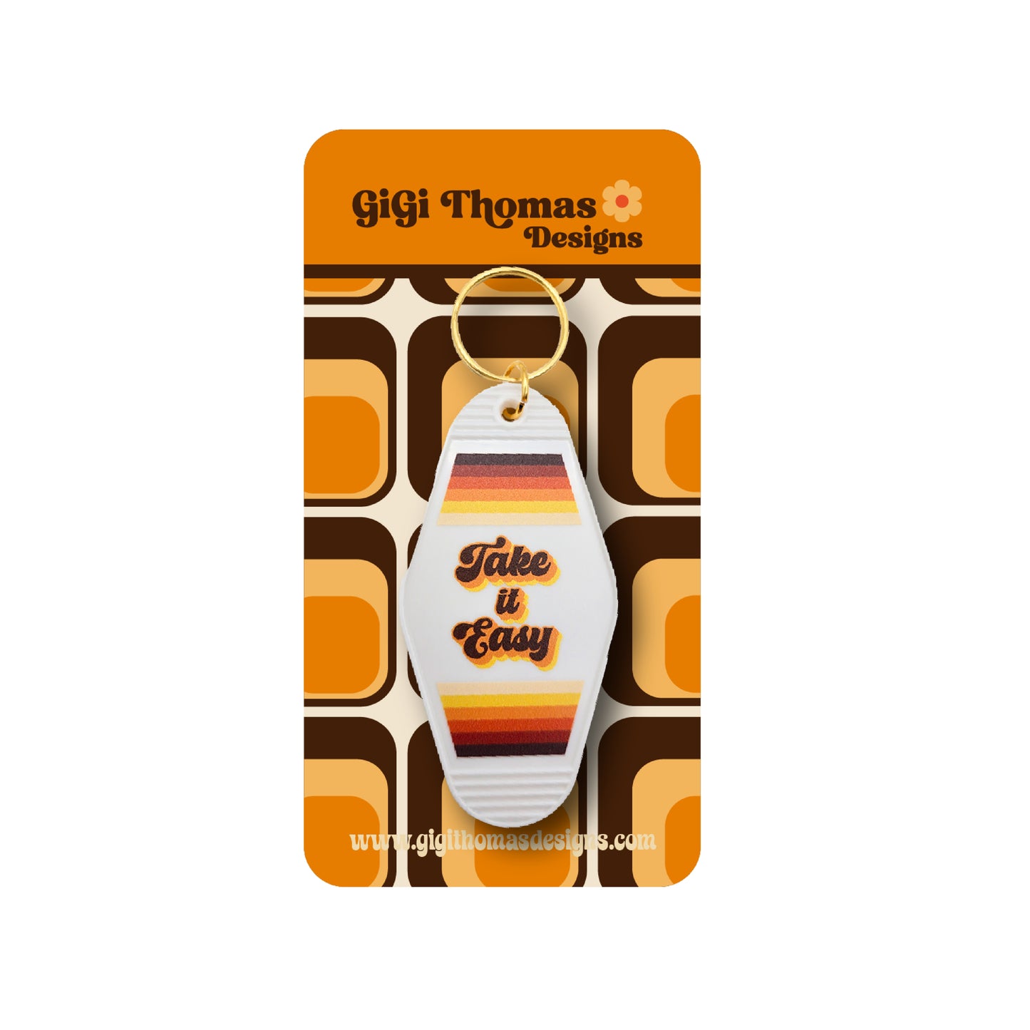 Take It Easy Motel Keychain