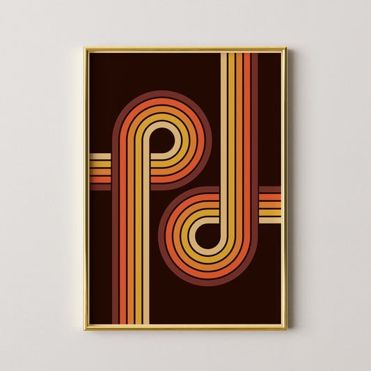 Retro Tracks Print