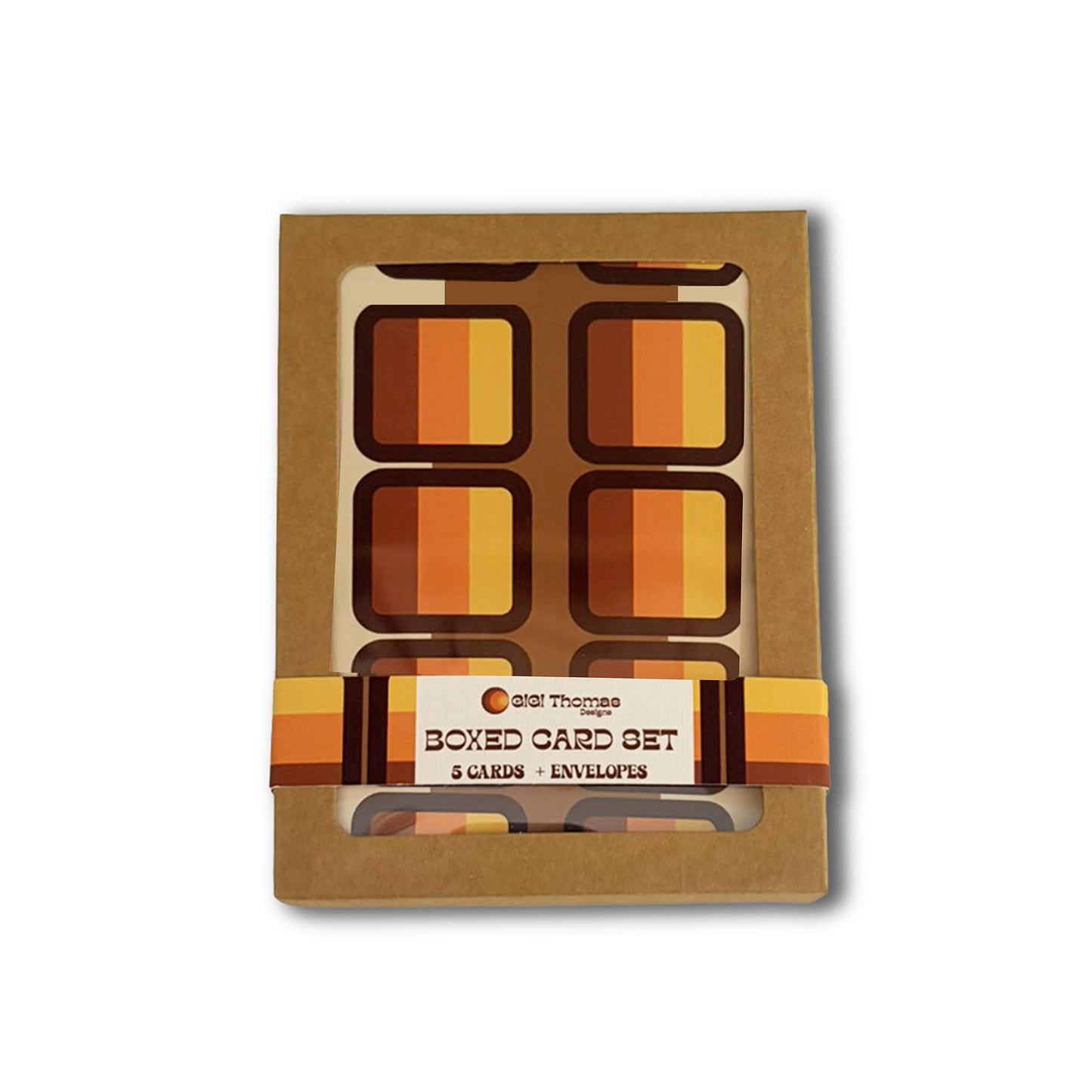 Retro Boxed Card Set - Tricolor