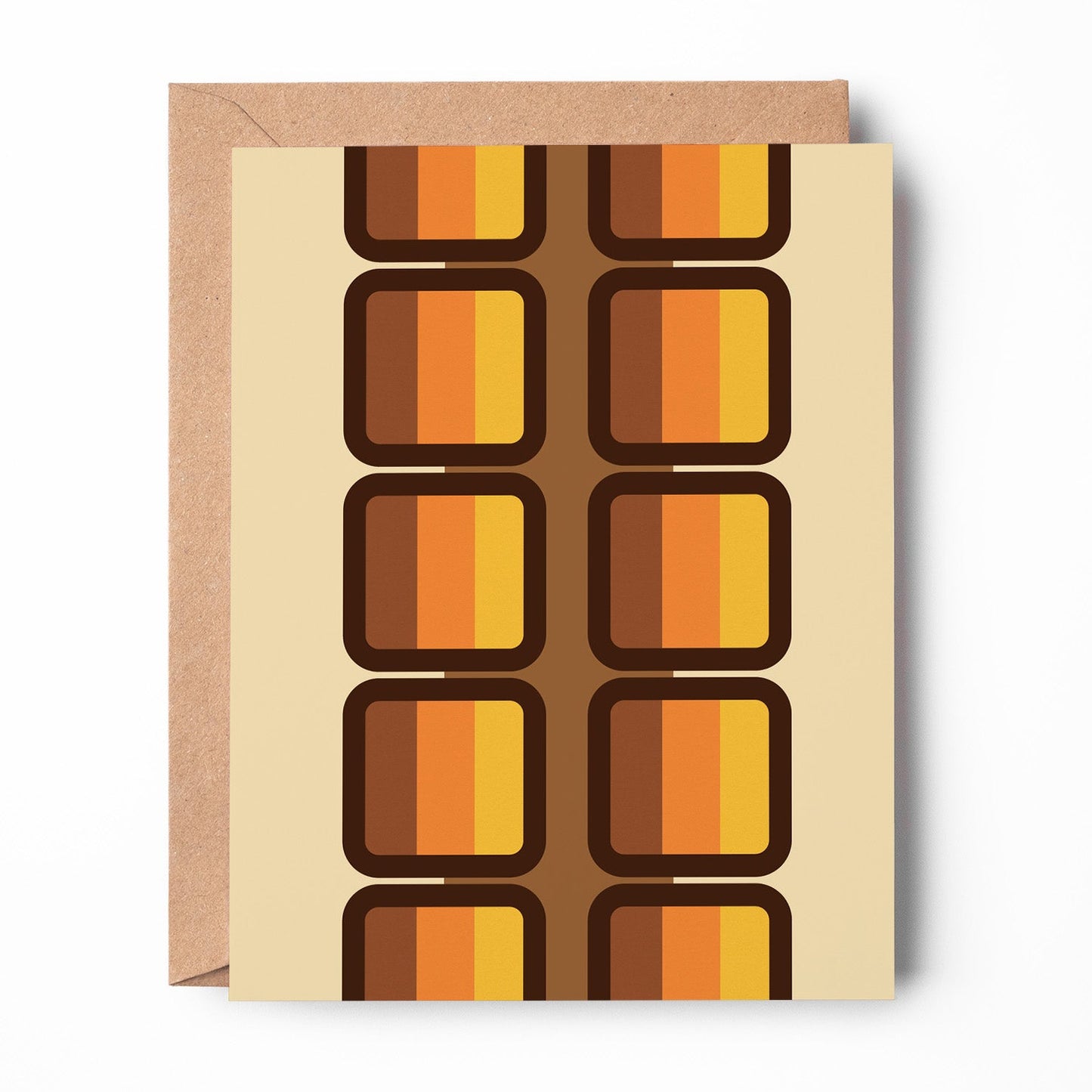 Tricolor Squares Art Card