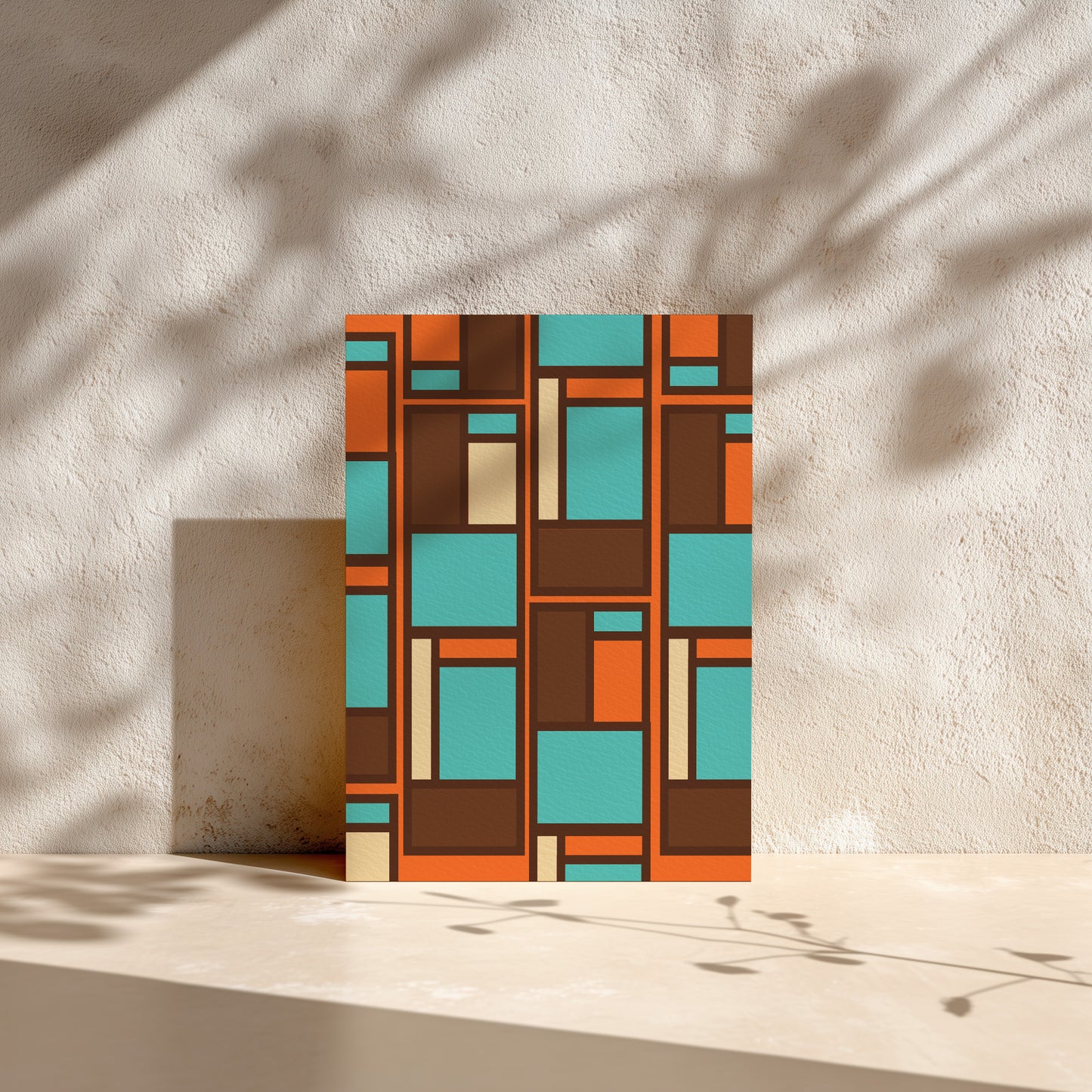 Midcentury Windows Art Card